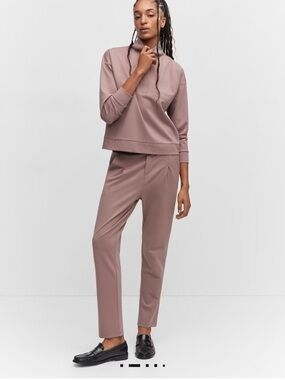 Mango Set pants size small and sweatshirt M  PERKINS-NECK SWEATER WITH ZIP